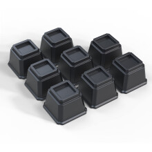 Ahasolid gyemelok 4 hvelykes, nagy teherbrs btoremelok gykerethez, hevero asztali szkemelokhz, akr 1500 font sly, 8 darabos fekete kszle