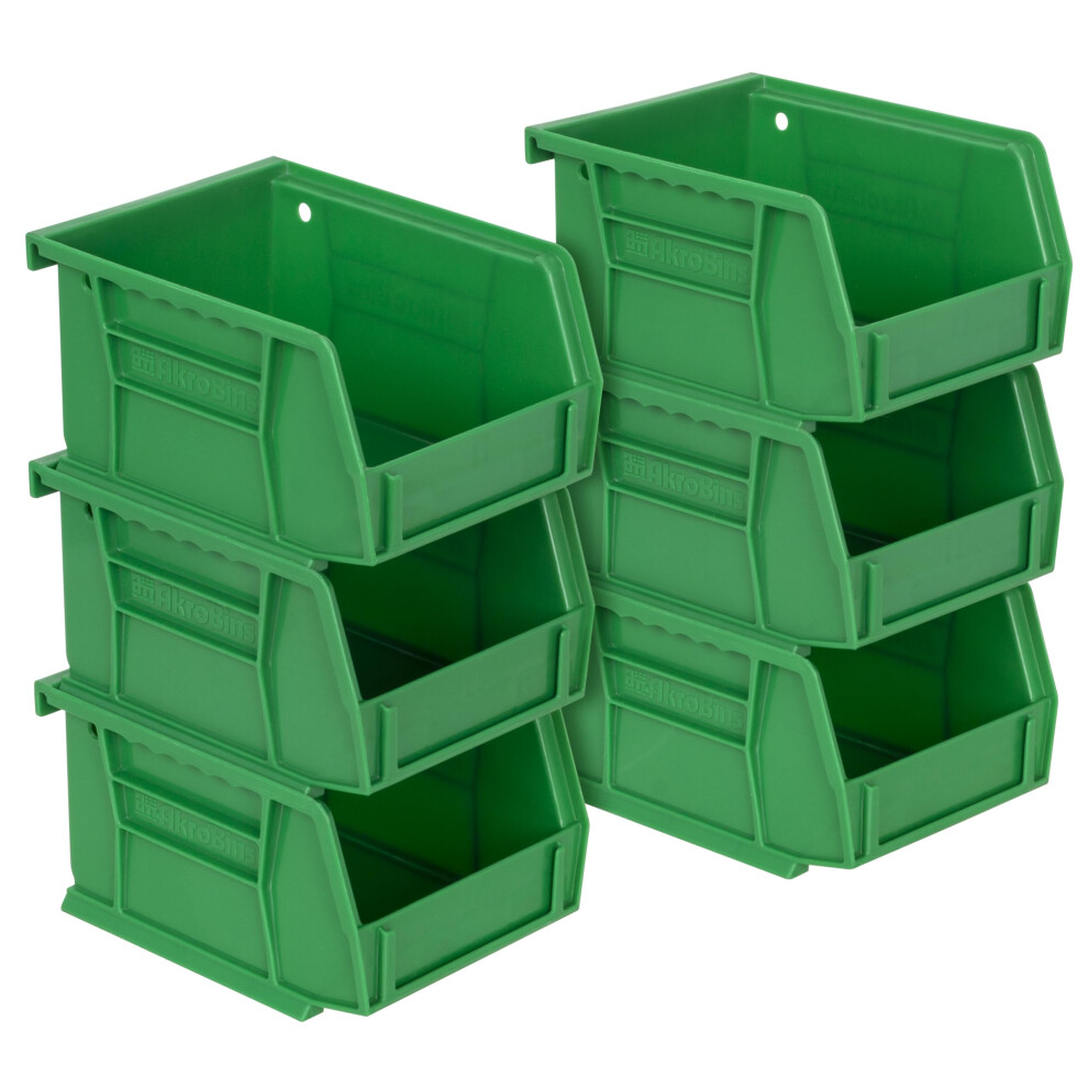 Akro-Mils 08212 AkroBins Plastic Storage Bins Space-Saving Stackable Bins to use for Garage Organization Bins Pantry Organization Craft Storag