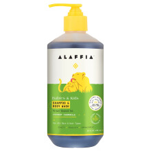 Alaffia EveryDay Coconut Shampoo & Body Wash - Babies and Kids Gentle and Non-Irritating Support for Soft Hair and Skin with Yarrow and Chamomile Fa