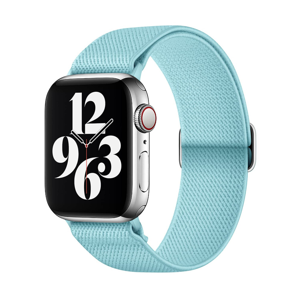 Amanecer Stretchy Nylon Watch Bands Compatible With Apple Watch Ultra Series 87654321 Se Adjustable Braided Elastic Sport Loop Bands For Iwatch Women 763375811762