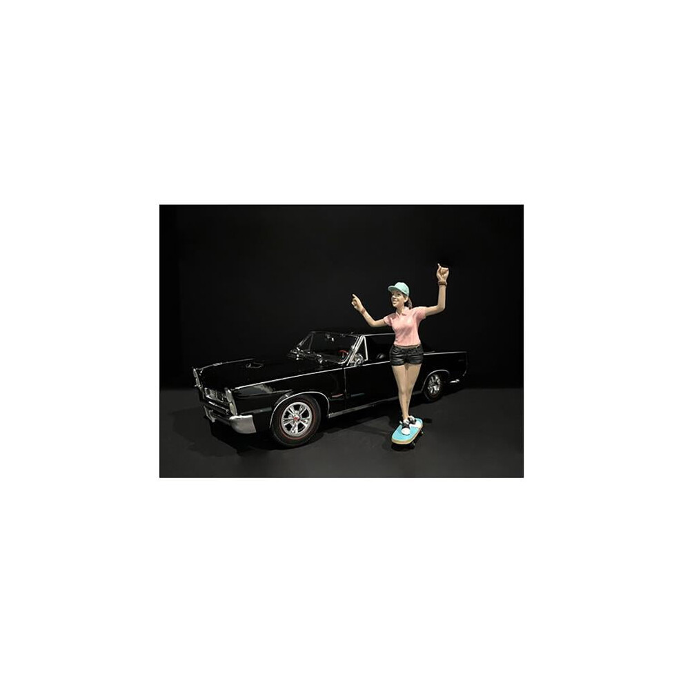 Amerikkalainen Diorama American Diorama 38343 Skateboarder Figurine Iv For 1 By 24 Scale Models