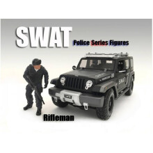 American Diorama SWAT Team Skarpskytt Figur för 1:24 Skala Modeller