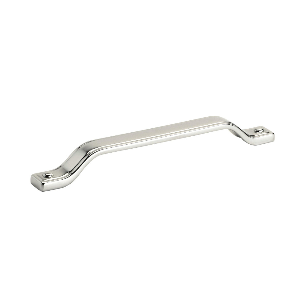 Amerock | Kitchen Cabinet Pull | Polished Nickel | 7-9/16 in (192 mm) Center-to-Center | Jolene | 1 Pack | Furniture Hardware | Cabinet Handle | Bathr-image-OPC-PFRPTVW-NEW