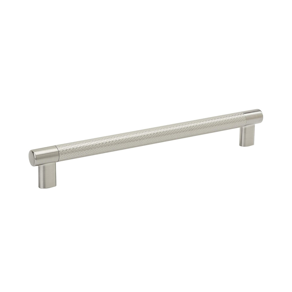 Amerock | Kitchen Cabinet Pull | Satin Nickel | 10-1/16 in (256 mm) Center-to-Center | Bronx | 1 Pack | Furniture Hardware | Cabinet Handle | Bathroom-image-OPC-PFRPGS9-NEW