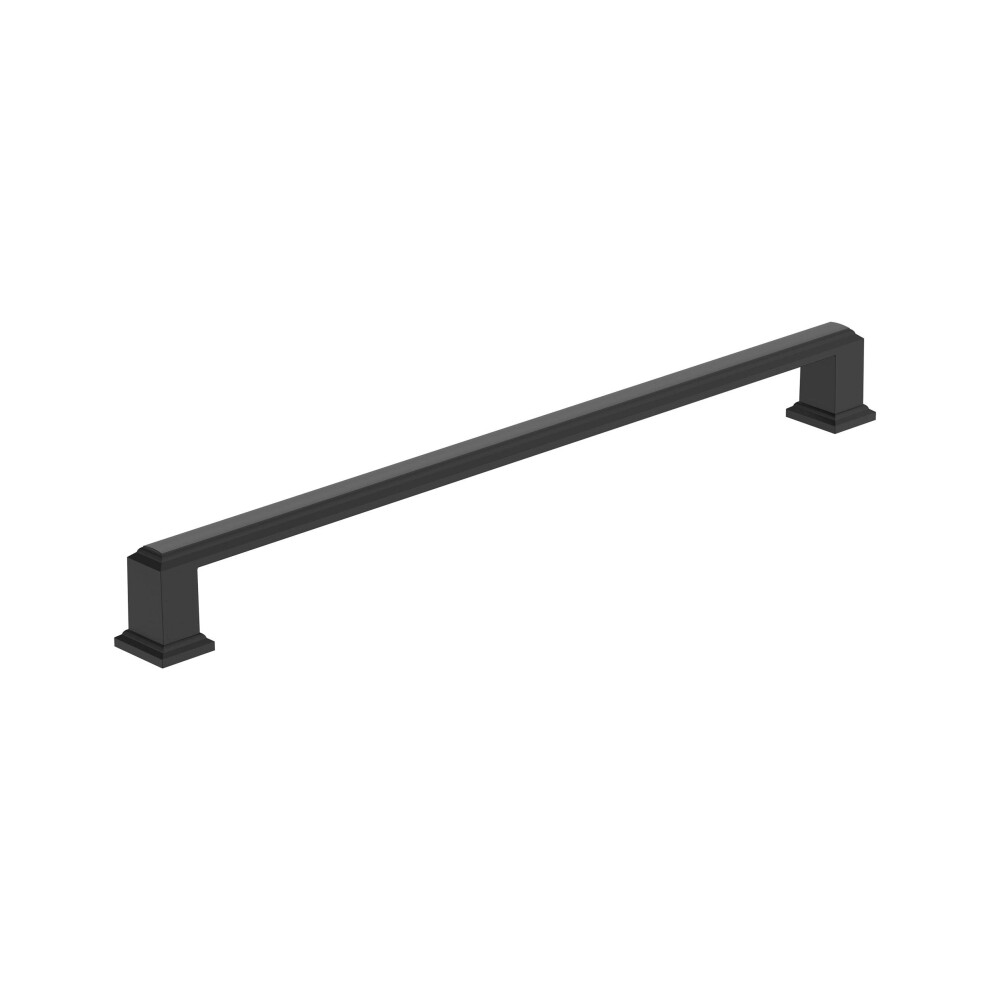 Photos - Other for Repair Amerock BP37361FB | Matte Black Cabinet Pull | 10-1/16 in Center-to-Center Cabinet Handle | Appoint | Drawer Pull |(256 mm)