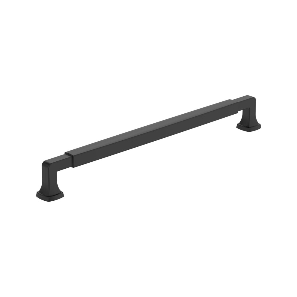 Photos - Other for Repair Amerock BP37400FB | Matte Black Cabinet Pull | 10-1/16 in  Center-to-Center Cabinet Handle | Stature | Drawer Pull |(256 mm)