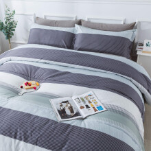 Andency Stripe Comforter Set King Size (104x90 Inch) 3 Pieces Mint Green Patchwork Striped Comforter Soft Microfiber Down Alternative Comforter Bed