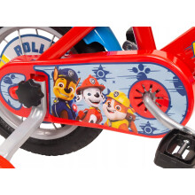 Paw Patrol Jugendfahrrad Unisex - Toimsa - 12 Zoll - Weiß - Vorder- und Hinterbremsen - Luftgefüllte Reifen