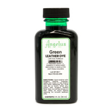 Angelus Leather Dye - Flexible Leather Dye for Shoes Boots Bags Crafts Furniture & More 3oz Green