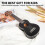 AODSK Ukulele para Iniciantes, Kit Starter, Ukulele de 21 polegadas com Bolsa, Cordas de Soprano 4