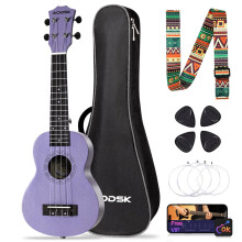 Aodsk ukulele til begyndere Uke Starter Bundle Kit 21 tommer ukelele med gratis gig taske rem Professionel akustisk sopran ukelele Four String Wo