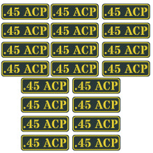 Aolamegs Ammo Can Vinyl-Aufkleber-Set, Aufkleber, Etikett, 9 mm, 5,56, 7,62, 12GA, .22, .223, .308, .300, .380, .45 (20 St  ck/.45ACP)