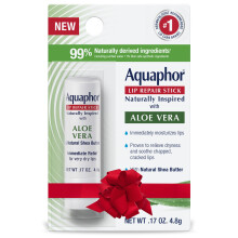 Aquaphor Naturally Inspired Lip Repair Stick med Aloe Vera och Sheasmr Hydrating Lip Balm Stick Lindrar omedelbart torrhet och lugnar spruckna l