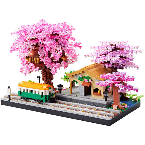 Conjunto de Micro Blocos da Casa da Flor de Cerejeira para Meninas 1