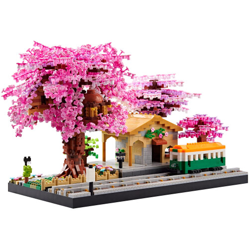 Conjunto de Micro Blocos da Casa da Flor de Cerejeira para Meninas