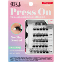 Ardell Press On voorgelijmde wimperverlenging met applicator - Wispies Volume Aanpasbare DIY Wimperclusters Beginnersvriendelijk Individuele wimpers