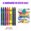 ArtCreativity Bulk Crayon Pack, 24 Set med 8 Kritor (192st), Klassrumskritor för Studenter 3