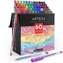 ARTEZA Gelpennset 60, Finspets för Journaling och Färgning, Klara Bläckpennor för Vuxna