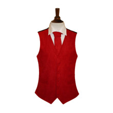 Lloyd Attree & Smith Suede Effect Gents Waistcoat Vest - Red