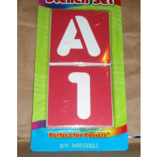 ArtSkills! - Set de ?abloane - 36 de ?abloane de hrtie - Litere ?i numere