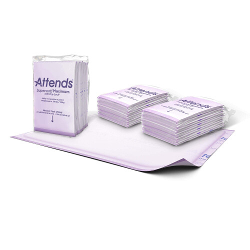 Attends Attends Supersorb Advanced Premium Disposable Underpads για Σοβαρή Ακράτεια, 30"x36" Απορροφητικό Πατάκι, 5τμχ