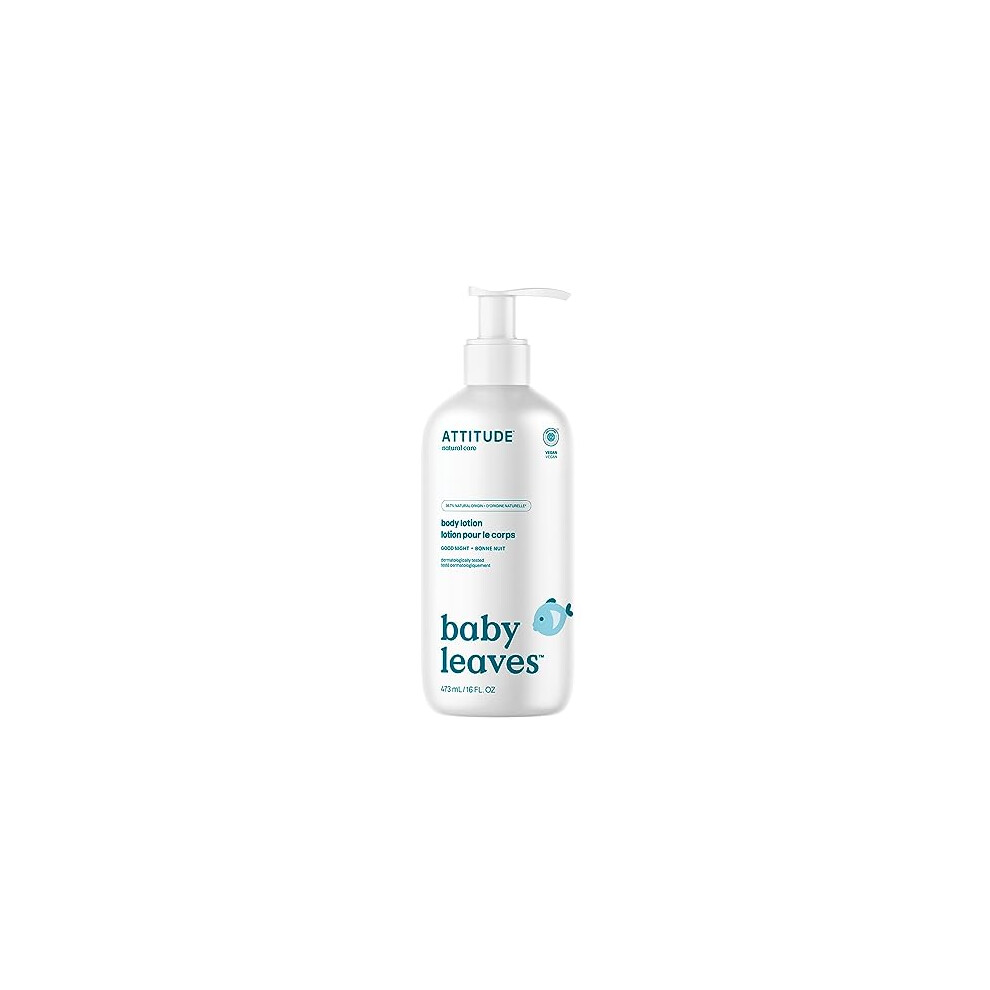 Attitude Body Lotion For Baby Ewg Verified Dermatologically Tested Plant And Mineral-Based Vegan Good Night 16 Fl Oz Houding