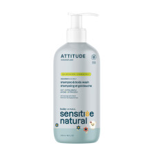 ATTITUDE 2-in-1 Shampoo and Body Wash for Baby EWG Verified Plant- and Mineral-Based Ingredients Vegan and Cruelty-Free Products for Sensitive Skin