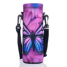 AUPET Water Botter Carrier Isolate Neoprene Porte-bouteille de bouteille de bouteille Couvre de poche de 1,2 L / 40oz STRAP ALIGNABLE APPROJET PR