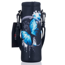 AUPET Water Bottle Carrier Insulated Neoprene Water Bottle Holder Bag Case Pouch Cover 1000ML or 750ML Adjustable Shoulder Strap Great for Stainless