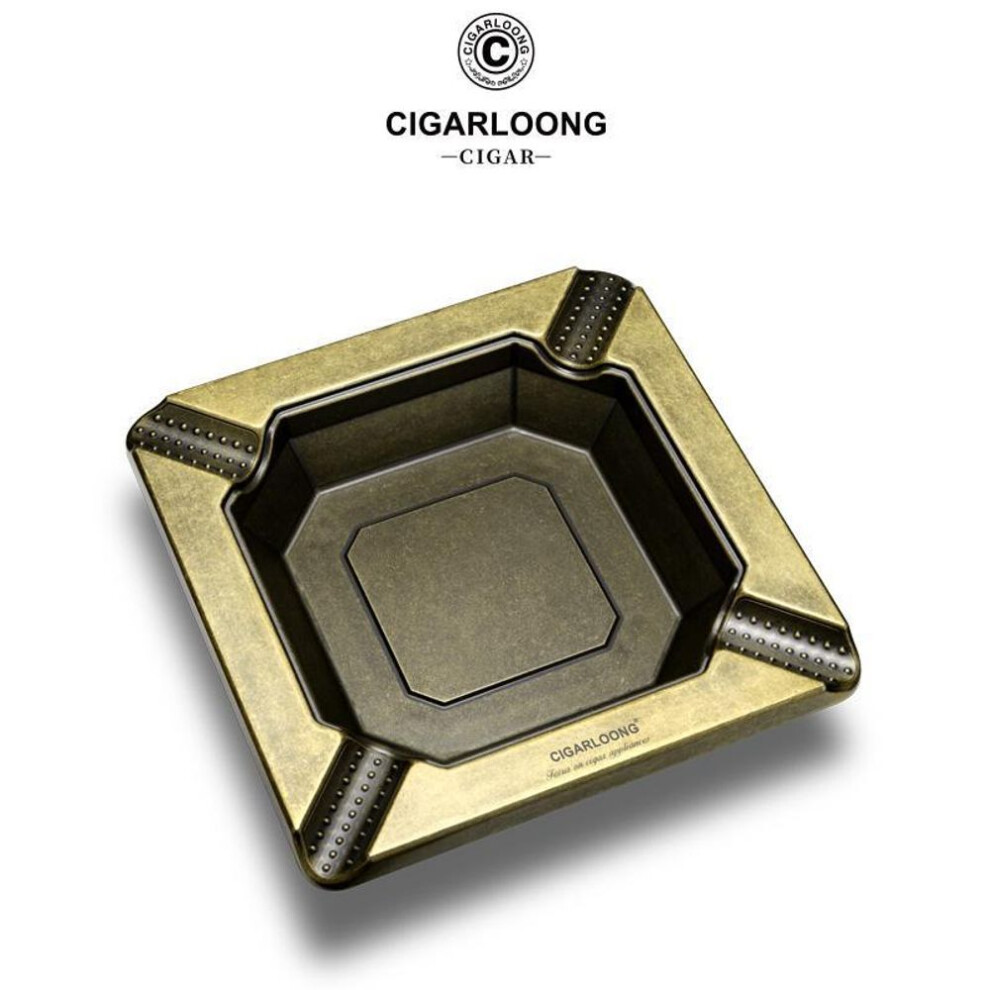 Cigarloong Eggplant Dragon Cigar Ashtray Retro Style Square Stainless Steel Personality Creative Ashtray Clg-2014-image-OPC-PGBVXMP-NEW