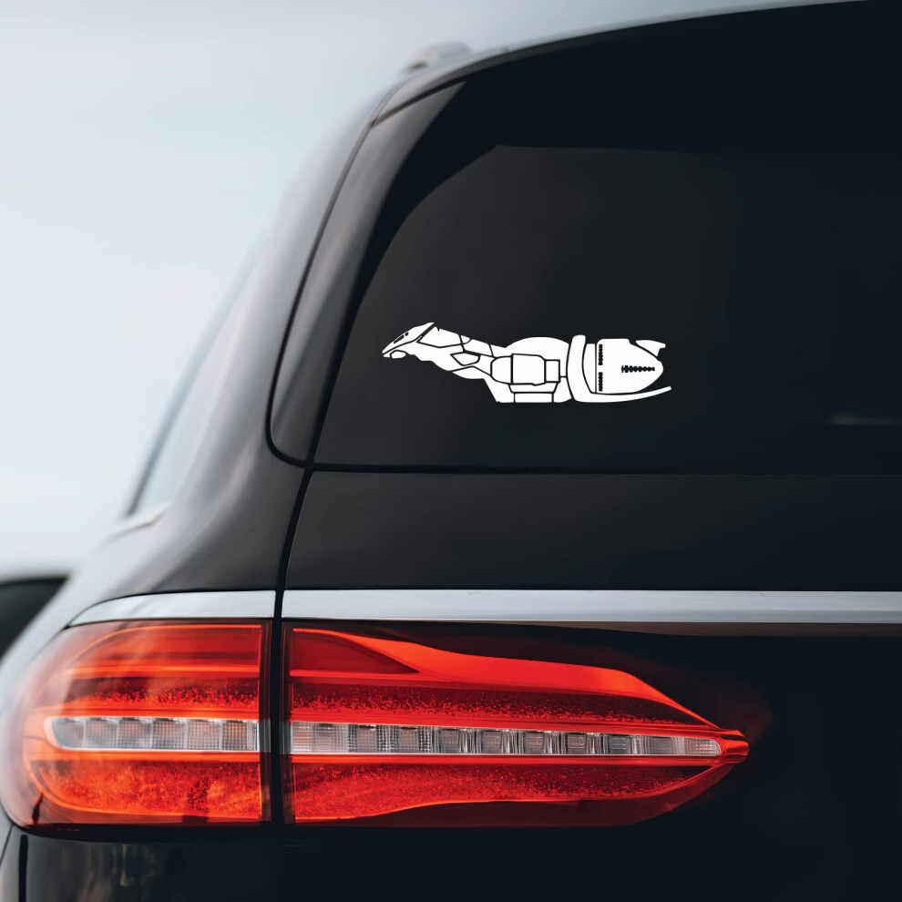 Bargain Max Decals - Firefly Class Serenity Ship Sticker Decal Notebook Car Laptop 8"""" (White) White 4883573183525