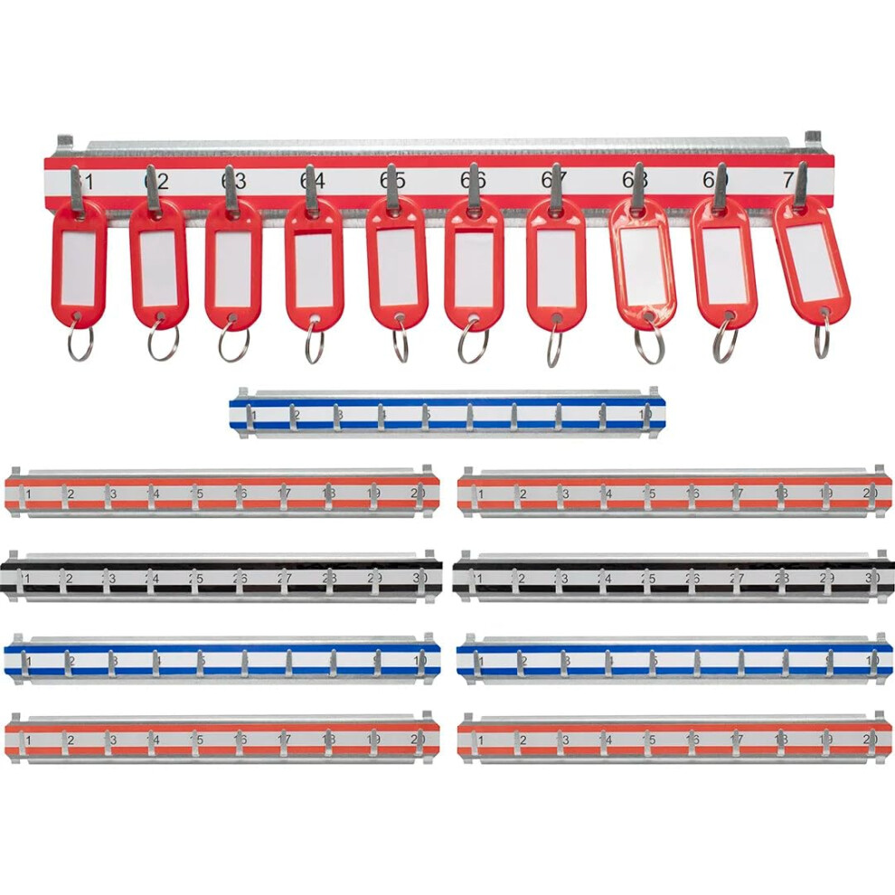 BARSKA AF13682 Labeled Key Shelves w/ 1-100 Numbered Hooks for Key Cabinets