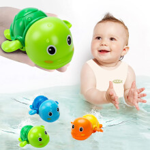 Bad Toys, Schattige Zwem Schildpad Baby Bad Toys voor Peuters 1-3, Water Pool Drijvende Opwind Toys voor 1 Jaar Oude Jongens Meisjes