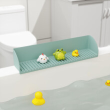 Guardia da bagno per vasca per vasca - vasca in silicone Guardia di splash con 4 tappeti per aspirazione vasca da bagno Scaffale gioca per bambini pe