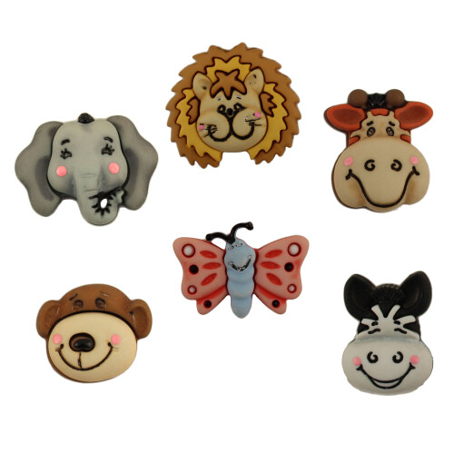 BaZooples Buttons-Gertrude & Friends