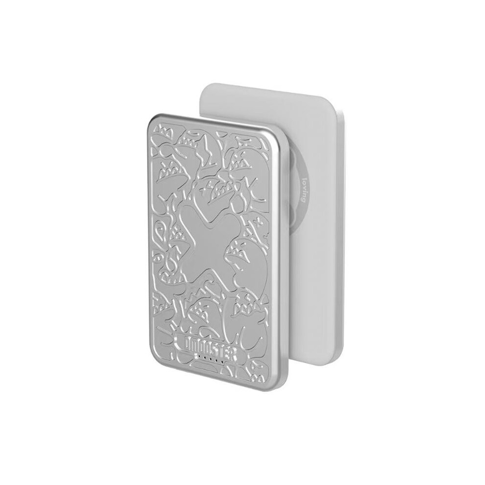 (Silver) Dmooster D50 Power Bank 8.3M Ultra Thin Wireless Magsafe Silver 6972445941733