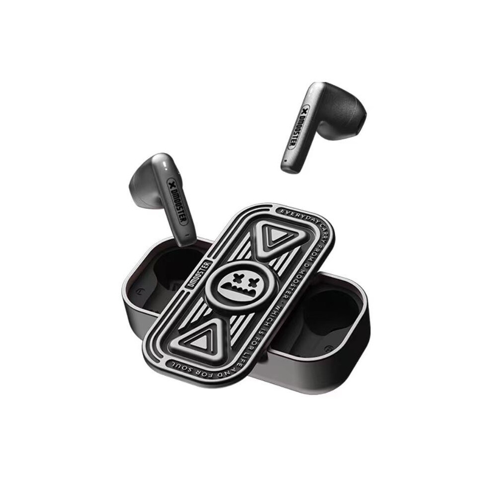 (Silver) Dmooster D15 Fingertip Gyro Bluetooth Earphones 360 Spinner & Noise Reduction Silver 6972445941023