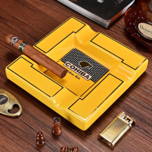 Cigar Ashtray Ceramic Large Diameter 3-piece Smoke Tank European Style Living Room Decoration Gift Box Cuban Cigar Ash
