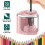 (Pink) Electric Sharpener Desktop Automatic Pencil Sharpener Suitable To Pencils (6-8mm) 1