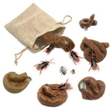 BEINME Knstliche Fliegen, grn, groe Fliegen, grenzberschreitend, Kunststoff, Insektenfliegen, Kot, kreative Neuheit, lustiges Spielzeug, weiches