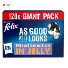 FELIX As Good As it Looks Selection in Jelly Wet Cat Food 120x85g