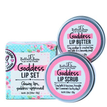 Bella & Bear Goddess Lippenpeeling- und Lippenbutter-Set  schnes Geschenk fr Frauen  Teenager-Mdchen und Tweens