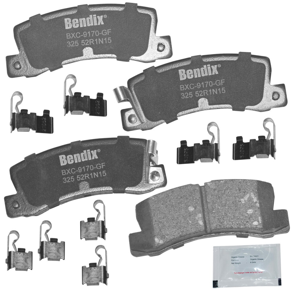 Bendix Priority1 Cfm1762 Semi-Metallic Rear Brake Pads For Select Models Bmw 118I 228I Gran Coupe Xdrive I3 I3s X1 X2 Mini Cooper Cooper Clubma 887243300209