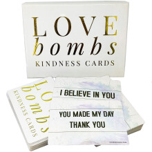 Better Me Love Bombs Vriendelijkheidskaarten - 111 Waarderings- en dankbaarheidskaarten Liefdesbriefjes voor hem en haar Gewoon omdat cadeaus Perfect