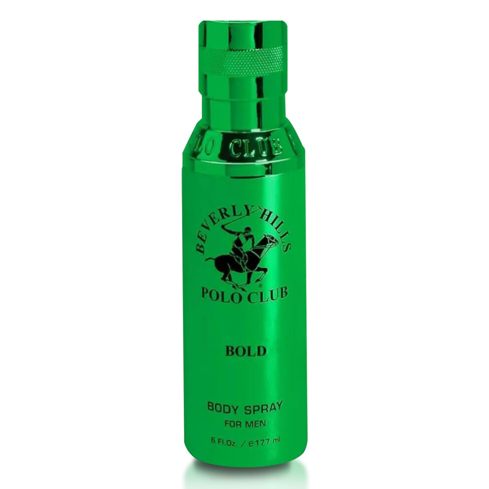 Spray corporel Beverly Hills Polo Club pour homme - BHPC Bold - Parfums classiques, luxueux et longue dur   e - Cadeau id   al pour lui 170 ml