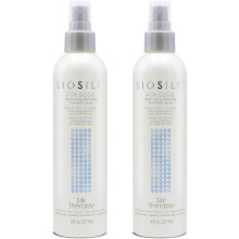 BioSilk for Dogs Silk Therapy Deep Moisture Waterless Shampoo Spray 2 Pack Waterless Dog Shampoo Spray for All Dogs and Puppies 8 Fl Ounces Pack o