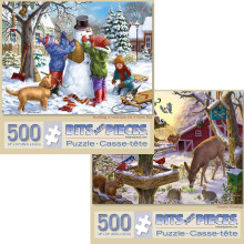 Bits and Pieces - Voordelige set van twee grote legpuzzels van 500 stukjes voor volwassenen - Legpuzzelset van kunstenaar Liz Goodrick Dillon Voltooi