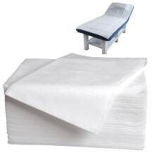Biubumtu 100 Stk 31,5" x 71" Engångslakan Vattentäta Massagebordsark Non Woven (Vit)