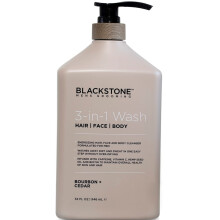 Blackstone Men's Grooming 3-in-1 Wash for Men with Coconut Oil Aloe and Caffeine | Cleanses & Conditions Hair Body & Face | For All Skin & Hai