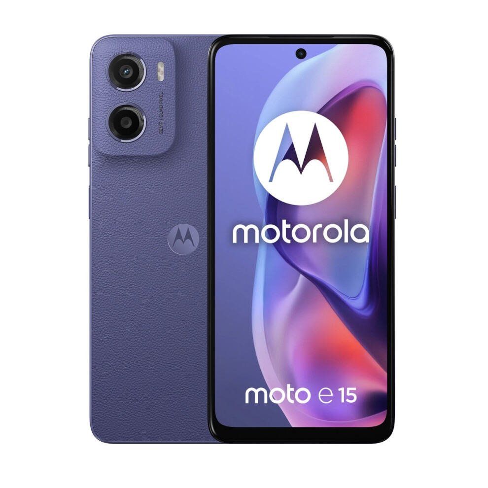 Motorola moto e15, (6.67"), 2/64 GB, 32 MP, Android 14 Go, Lavender